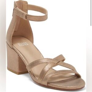 Eileen Fisher Jazzy Gold Shimmer‎ Block Heels